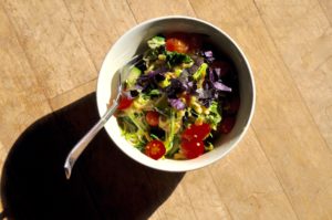 Zoodles with Cherry Tomatoes and Pine Nuts